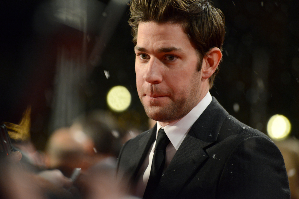Why did John Krasinski wear a wig that he made himself?